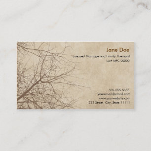 Marriage and Family Therapist Business Card