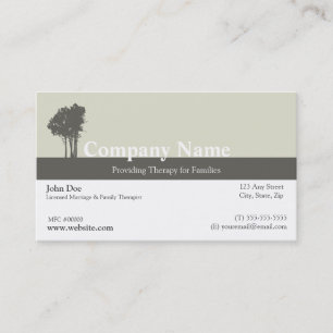 Marriage and Family Therapist Business Card