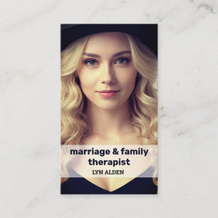 Marriage And Family Therapist QR Business Card