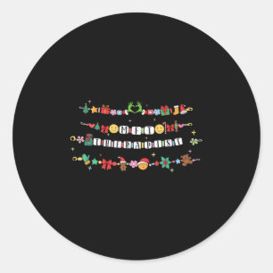 Marriage And Family Therast Bracelet Christmas Fri Classic Round Sticker