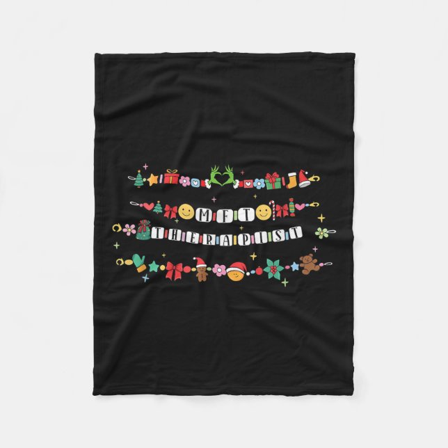 Marriage And Family Therast Bracelet Christmas Fri Fleece Blanket (Front)