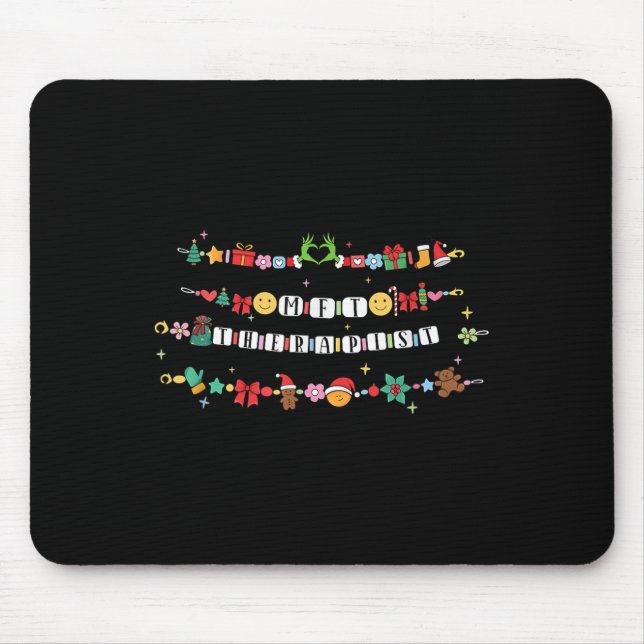 Marriage And Family Therast Bracelet Christmas Fri Mouse Mat (Front)