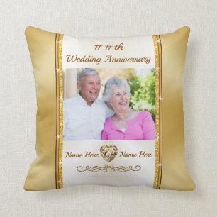 Marriage Anniversary Gifts for Wife with Photo Cushion