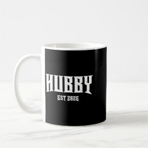 Marriage Bachelor Party Grunge Rock Hubby Est 2026 Coffee Mug