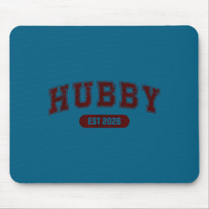 Marriage bachelor party wife and hubby est 2026 mouse mat