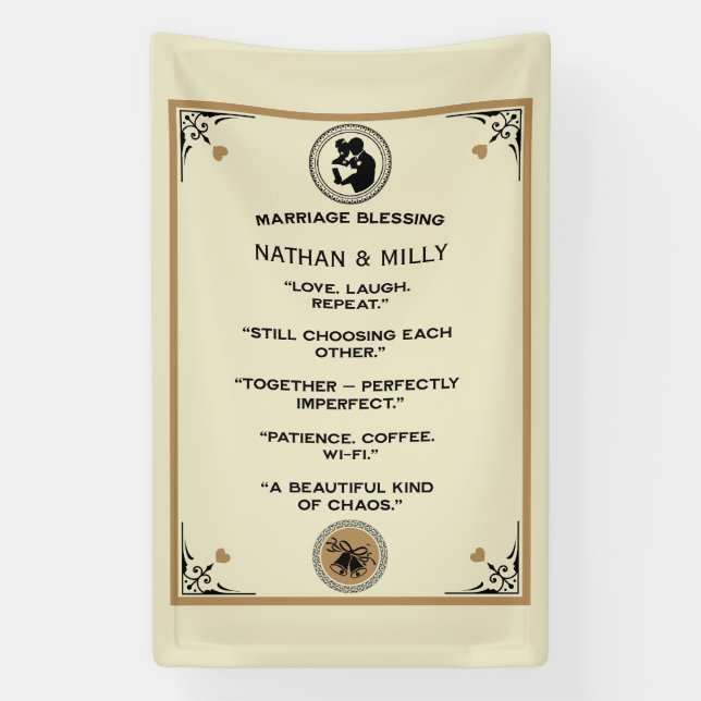 Marriage Blessing Gift Banner (Vertical)