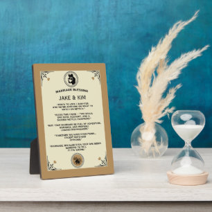 Marriage Blessing Gift Plaque