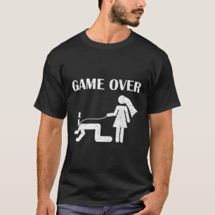 Marriage Bride Groom Married Meme Game Funny Over  T-Shirt