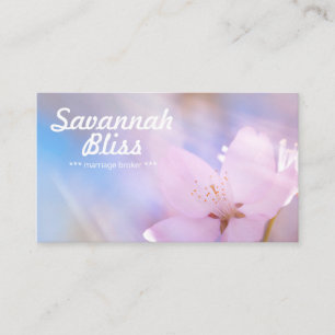 Marriage broker pink customisable business card