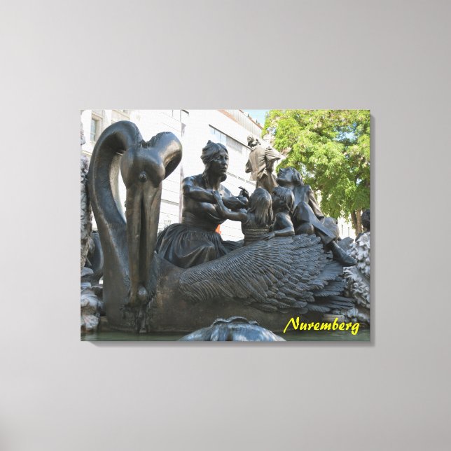 Marriage Carousel in Nuremberg Canvas Print (Front)