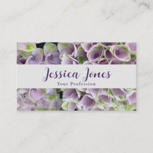 Marriage Celebrant Simple Mauve Floral Business Card