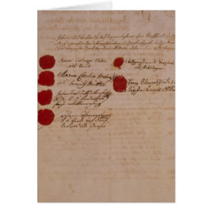 Marriage certificate of Wolfgang,Mozart and Weber