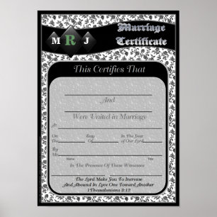 Marriage Certificates Poster