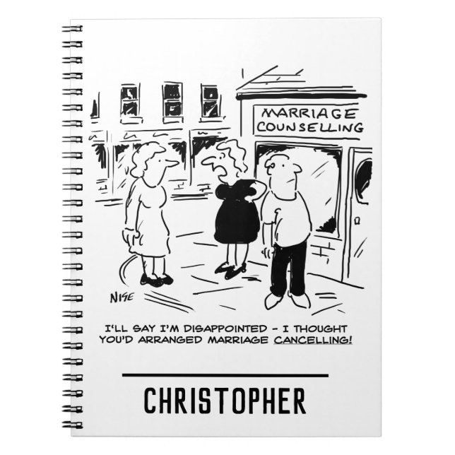 Marriage Counselling, not Cancelling Notebook (Front)