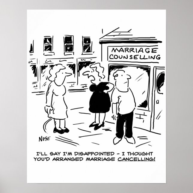 Marriage Counselling, not Cancelling Poster (Front)