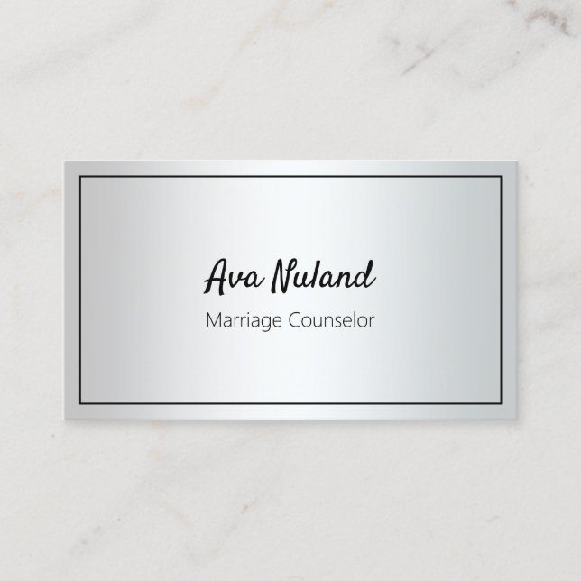 Marriage Counsellor Business Card (Front)