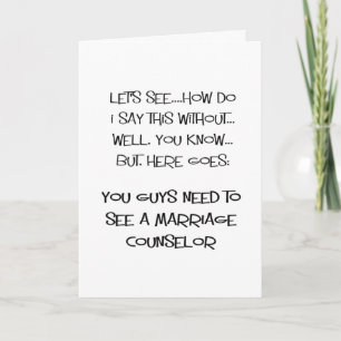 marriage counsellor card