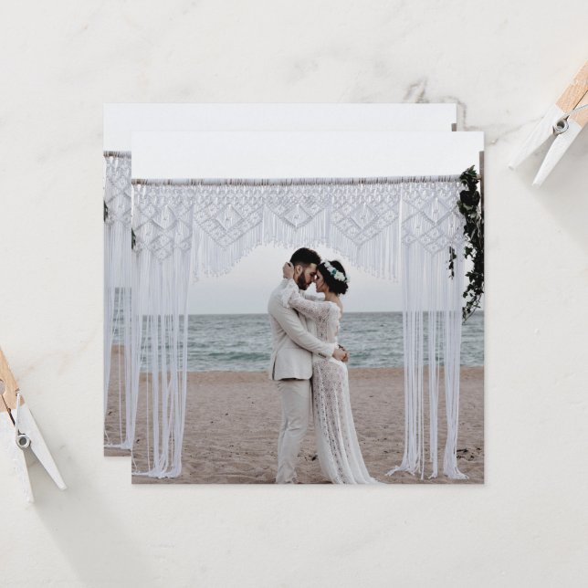 Marriage Couple Wedding Love Family Romantic Invitation (Front/Back In Situ)