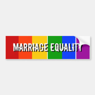 MARRIAGE EQUALITY BUMPER STICKER