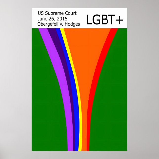 Marriage Equality LGBT+ Pride Poster Modernist Art (Front)