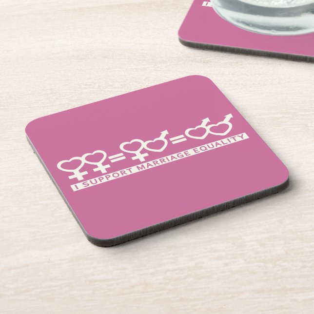 Marriage Equality / One Love custom coasters (Left Side)