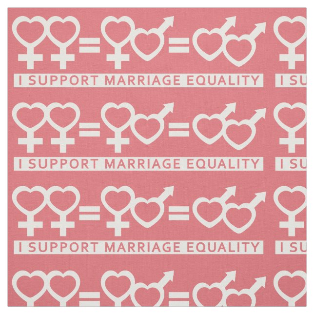 Marriage Equality Supporter custom color fabric (Swatch)