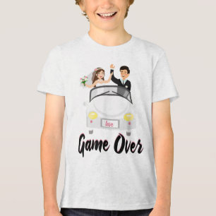 Marriage Game Over Wedding Proposal Engagement Bri Tri-Blend Shirt