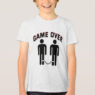 Marriage Game Over Wedding Proposal Engagement Bri Tri-Blend Shirt
