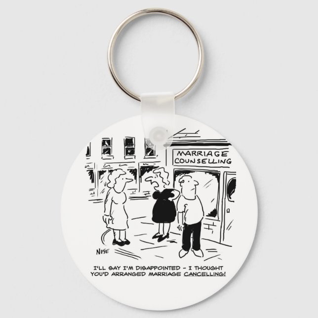 Marriage Guidance. Counselling, not Cancelling... Key Ring (Front)