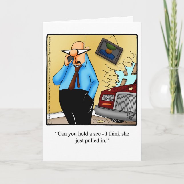 Marriage Humour Blank Greeting Card "Spectickles" (Front)