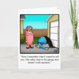 Marriage Humour Blank Greeting Card "Spectickles"