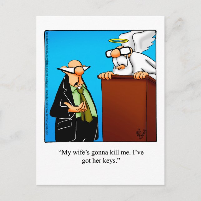 Marriage Humour Postcard (Front)