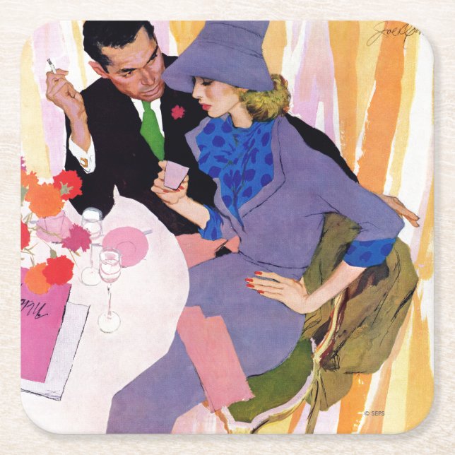 Marriage Is Not For Me Square Paper Coaster (Front)