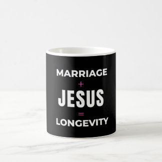 Marriage + Jesus = Longevity Coffee Mug