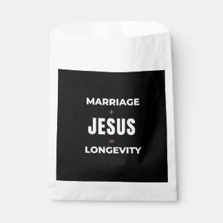 Marriage + Jesus = Longevity Favour Bags