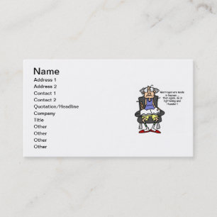 Marriage, Lightning, Thunder Humour Business Card