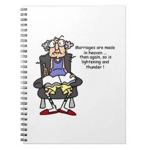Marriage, Lightning, Thunder Humour Notebook