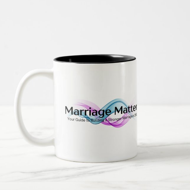 Marriage Matters 2025 Two-Tone Coffee Mug (Left)