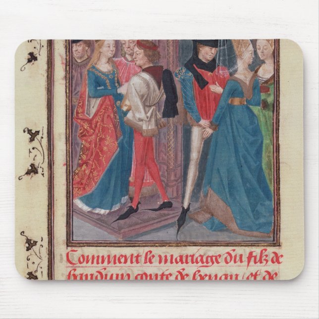 Marriage of Baldwin VI and Marie Mouse Mat (Front)