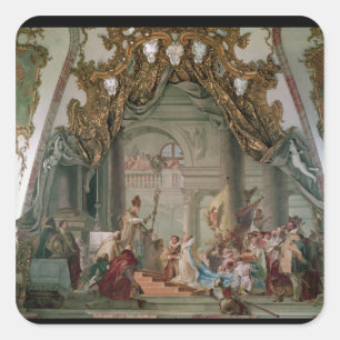 Marriage of Frederick I Barbarossa Square Sticker