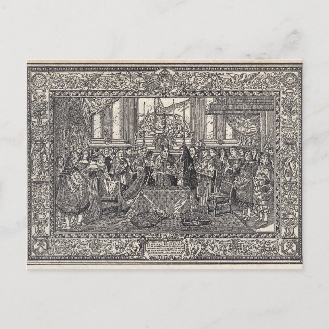 Marriage of Louis XIV Postcard (Front)