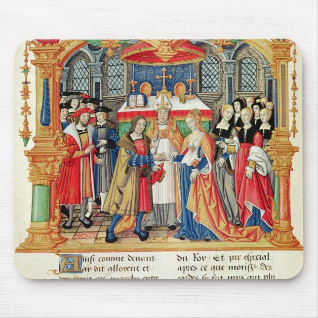 Marriage of Maria of Burgundy and Maximilian I Mouse Mat (Front)