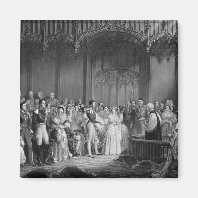 Marriage of Queen Victoria  and Prince Albert Magnet (Front)
