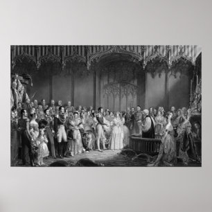 Marriage of Queen Victoria and Prince Albert Poster