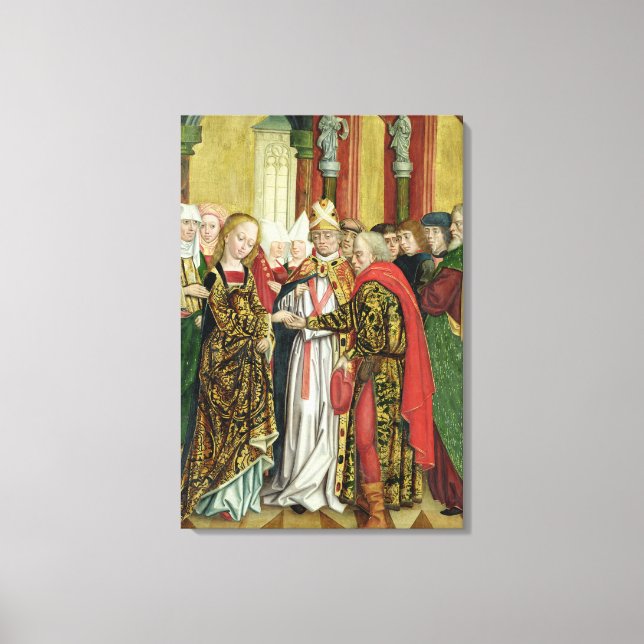 Marriage of the Virgin, from the Dome Altar, 1499 Canvas Print (Front)