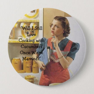 Marriage or Cucumbers? 10 Cm Round Badge