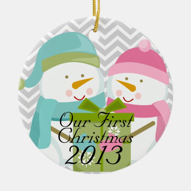 Marriage: Our First Christmas Ornament (Front)