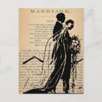 Marriage Poem by Longfellow Bride Groom Silhouette