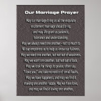 Marriage Prayer -- art poster