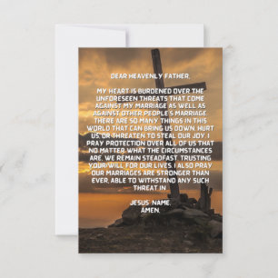 Marriage Prayer Flat Greeting Card